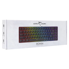 White Shark GK-2201B-HU RONIN-B fekete gamer billentyűzet